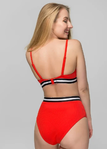 Красные трусы купальные 221k однотонные Brabrabra
