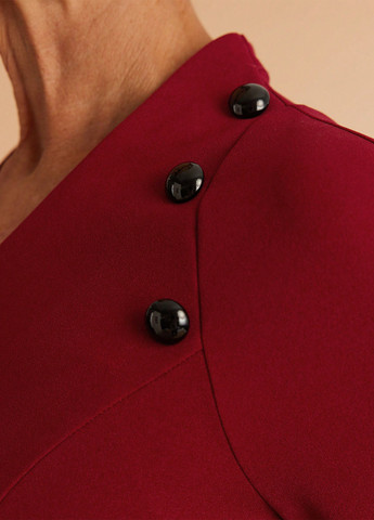 Бордова кежуал сукня футляр SHEIN однотонна