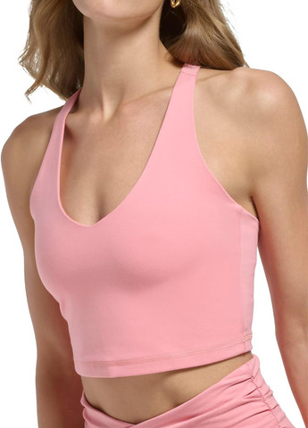 Світло-рожевий демісезонний комплект (топ, легінси) DKNY