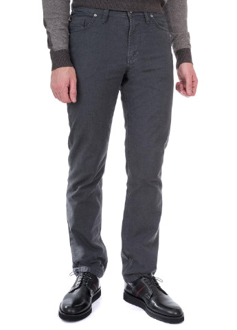 Темно-серые кэжуал демисезонные прямые брюки Christian Berg