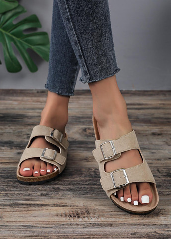 Бежевые шлепанцы SHEIN