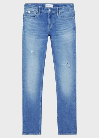 Синие демисезонные слим джинсы Calvin Klein Jeans