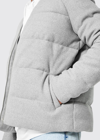 Светло-серая демисезонная куртка Boohoo