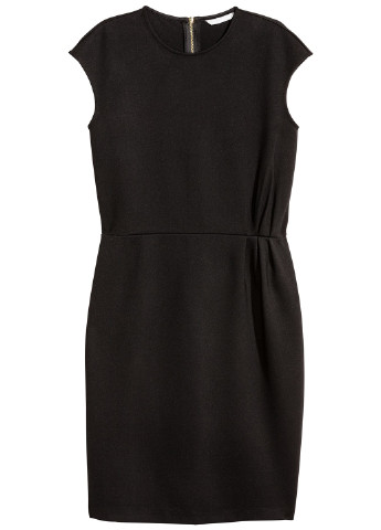 Чорна ділова сукня, сукня футляр H&M однотонна