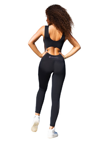 Комбінезон Designed for fitness комбінезон-брюки однотонний чорний спортивний