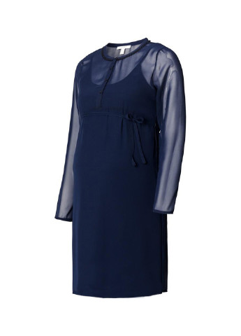 Синя кежуал плаття для вагітних Esprit однотонна