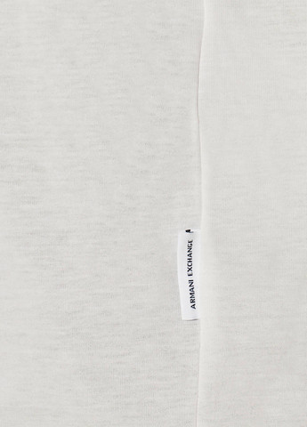 Молочный демисезонный кэжуал лонгслив Armani Exchange однотонный