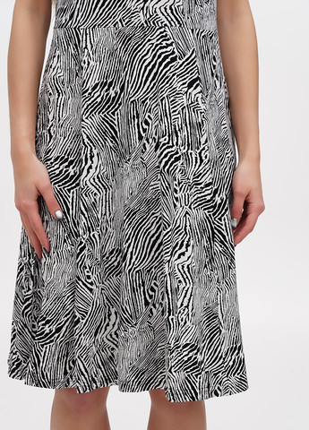 Черно-белое кэжуал платье Kaffe зебра