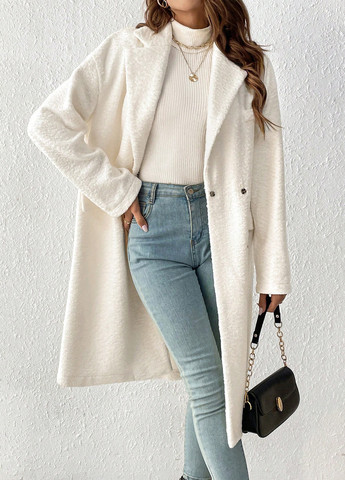 Молочне демісезонне Пальто SHEIN