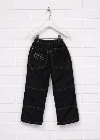 Черные зимние прямые джинсы Одягайко