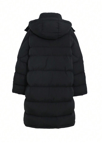 Черная зимняя куртка SHEIN