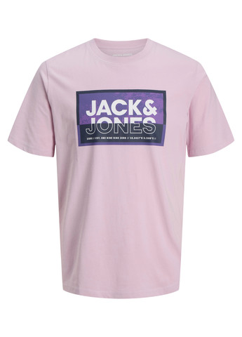 Светло-розовая футболка Jack & Jones