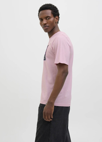 Светло-розовая футболка Jack & Jones