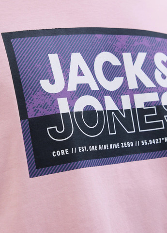 Светло-розовая футболка Jack & Jones