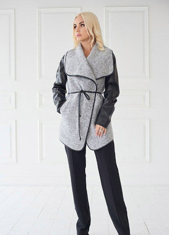 Комбинированное Кэжуал пальто Zaferi однотонное