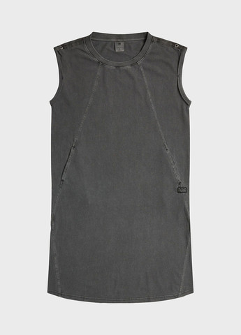 Темно-серое кэжуал платье платье-майка G-Star Raw тай-дай