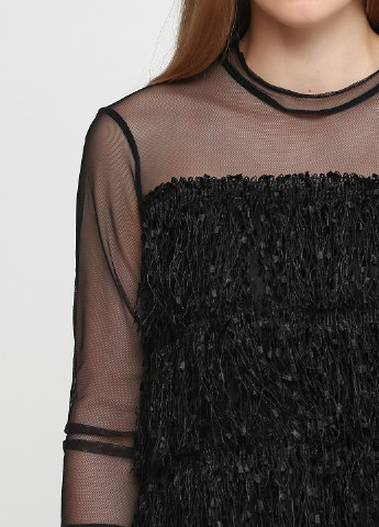 Чорна кежуал сукня Zara фактурна