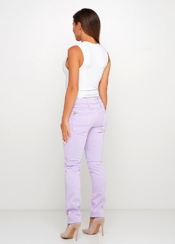 Фиолетовые кэжуал демисезонные зауженные брюки Cycle