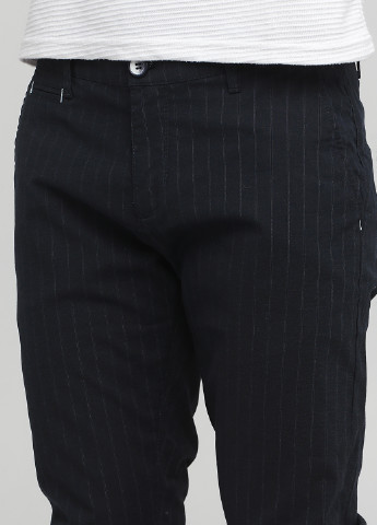 Темно-синие кэжуал демисезонные чиносы брюки Benson & Cherry