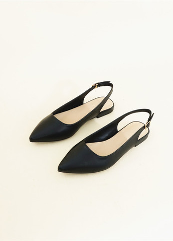 SHEIN Туфли слингбеки черный з искусственная кожа, полиуретан, китай — демисезон (338194196)