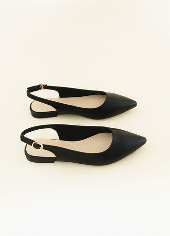 SHEIN Туфли слингбеки черный з искусственная кожа, полиуретан, китай — демисезон (338194196)