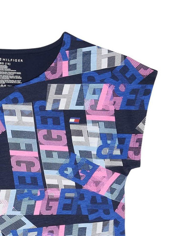 Синяя летняя футболка Tommy Hilfiger