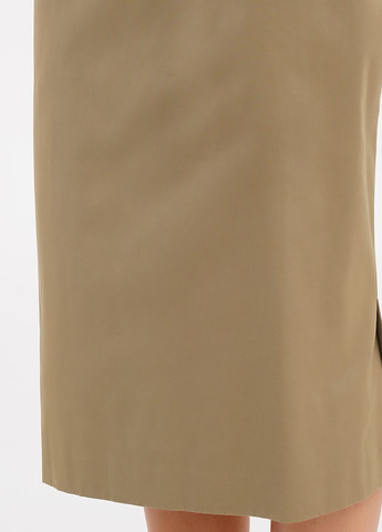 Темно-бежевая кэжуал однотонная юбка Ralph Lauren карандаш