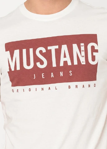 Біла футболка Mustang
