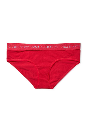 Трусы Victoria's Secret слип логотипы красные повседневные хлопок