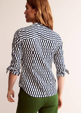 Цветная кэжуал рубашка с геометрическим узором Boden