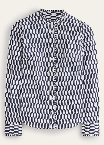 Цветная кэжуал рубашка с геометрическим узором Boden
