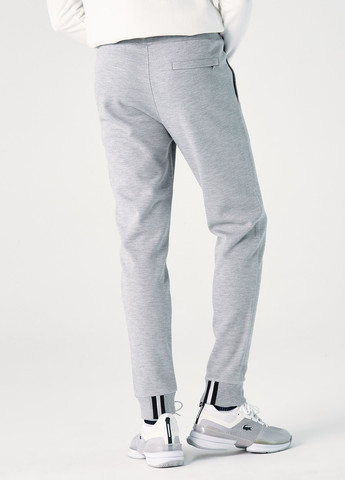 Светло-серые спортивные, кэжуал демисезонные джоггеры брюки Lacoste