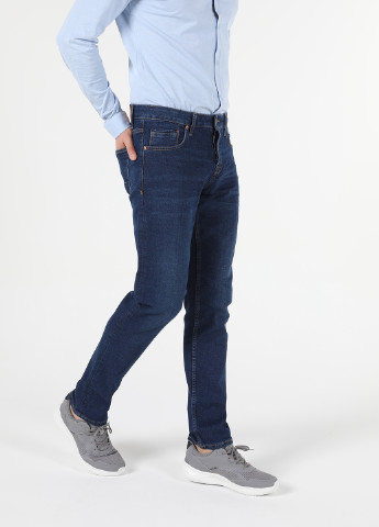 Темно-синие демисезонные прямые джинсы 044 KARL Colin's