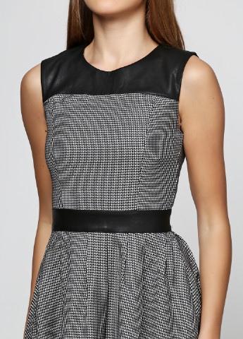 Черное кэжуал платье клеш Mint & Berry с геометрическим узором