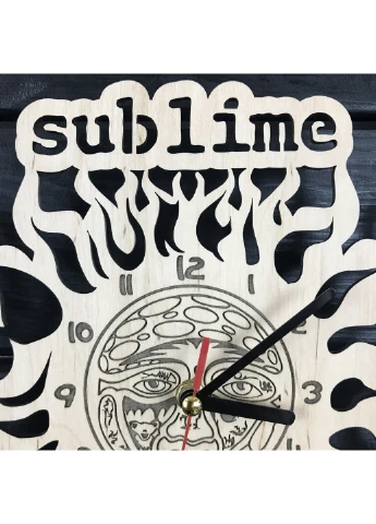Круглые дизайнерские деревянные часы «Sublime» 7Arts (253565912)