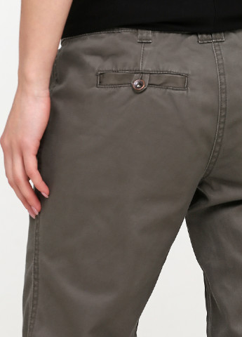 Серо-зеленые джинсовые демисезонные зауженные брюки Tom Tailor