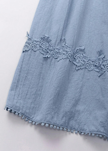 Блакитна кежуал сукня сукня-майка SHEIN однотонна