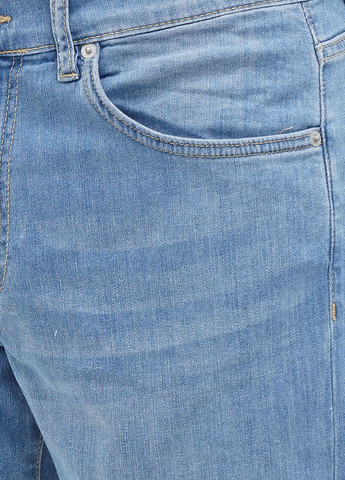 Голубые демисезонные прямые джинсы Rifle