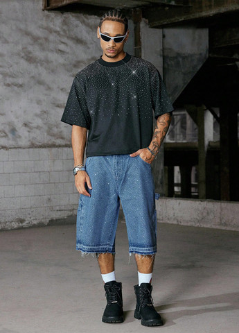 Чорна футболка SHEIN