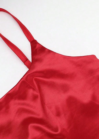 Красное вечернее платье годе SHEIN однотонное