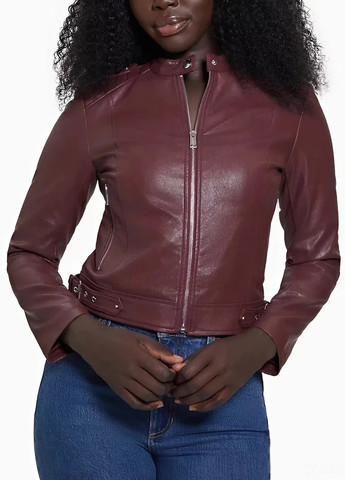 Бордова демісезонна куртка Guess