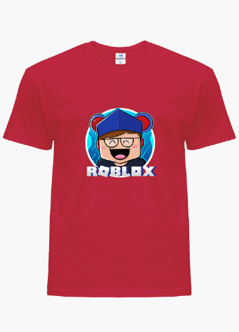 Красная демисезонная футболка детская роблокс (roblox)(9224-1220) MobiPrint