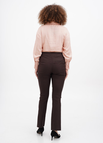 Темно-коричневые кэжуал демисезонные брюки Monki