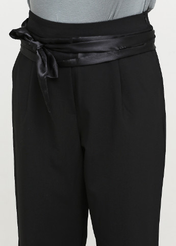 Черные кэжуал демисезонные зауженные брюки Ashley Brooke