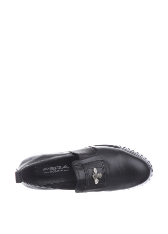Туфли Pera Donna на низком каблуке с аппликацией
