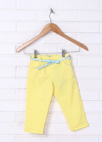 Желтые кэжуал летние прямые брюки Gaialuna