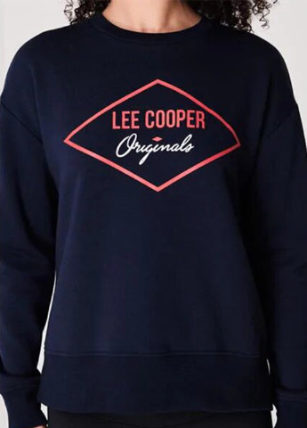 Темно-синий свитшот Lee Cooper рисунок (163087974)
