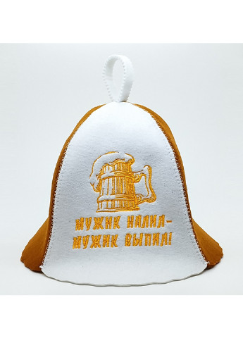 Шапка для сауни "Мужик налил - мужик выпил" Luxyart (252261717)