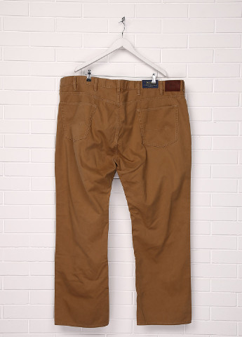 Горчичные кэжуал демисезонные со средней талией брюки Ralph Lauren