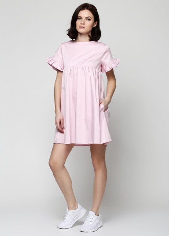 Рожева кежуал плаття, сукня Basic Story однотонна